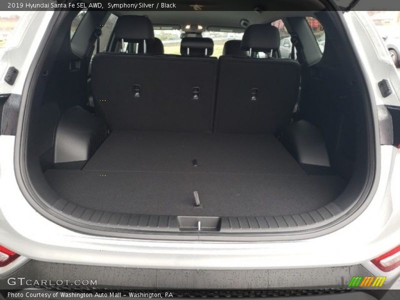 Symphony Silver / Black 2019 Hyundai Santa Fe SEL AWD