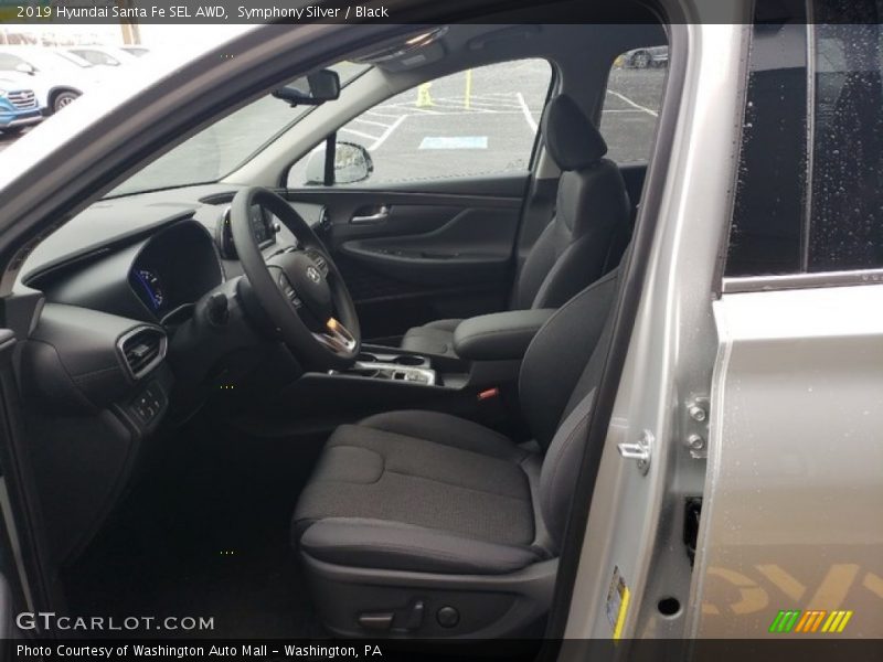 Symphony Silver / Black 2019 Hyundai Santa Fe SEL AWD