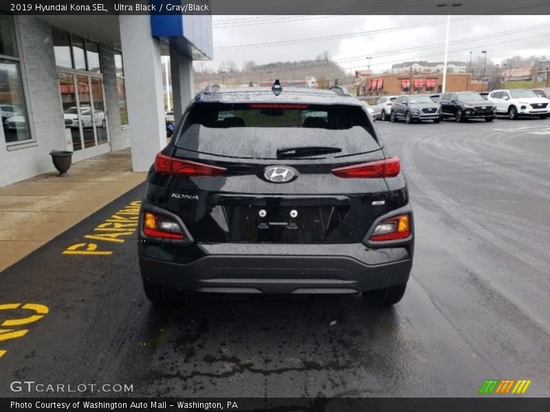 Ultra Black / Gray/Black 2019 Hyundai Kona SEL