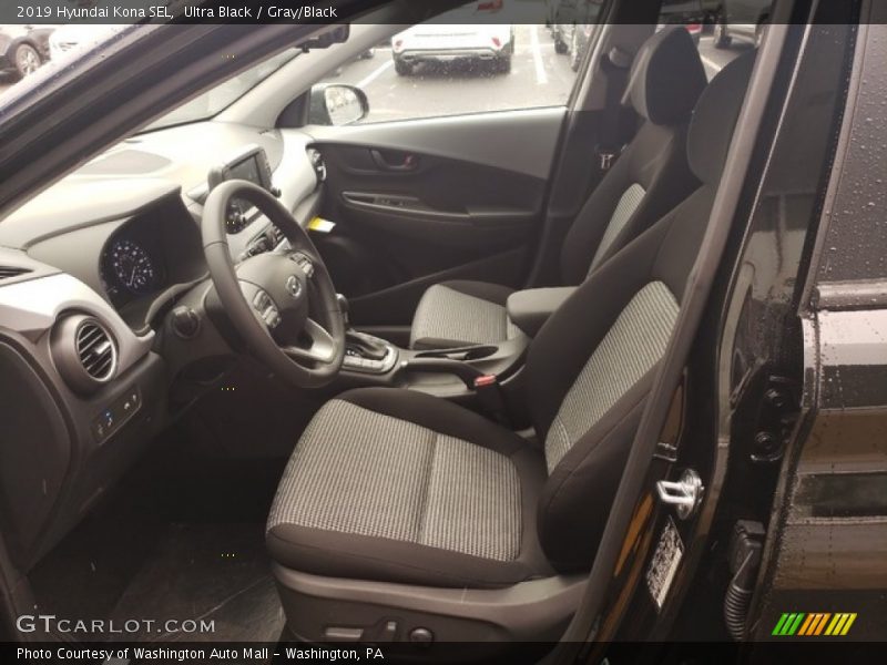 Front Seat of 2019 Kona SEL