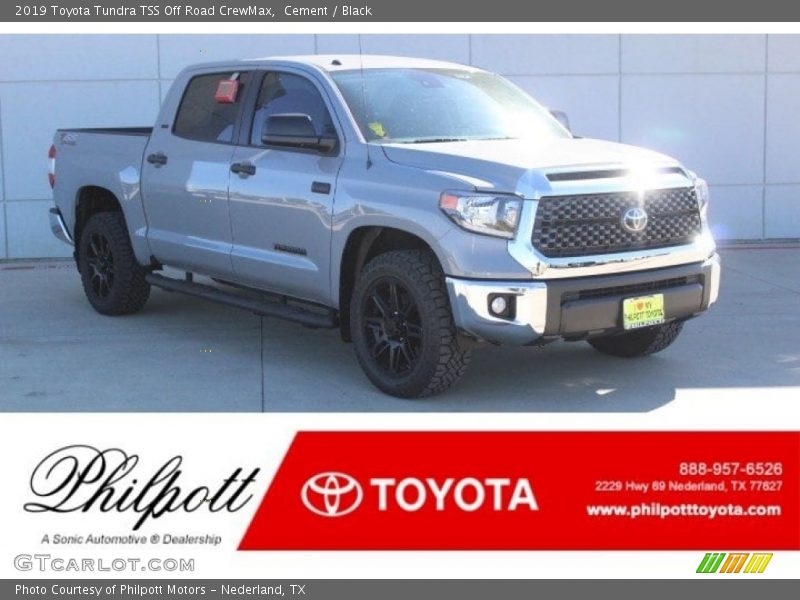 Cement / Black 2019 Toyota Tundra TSS Off Road CrewMax