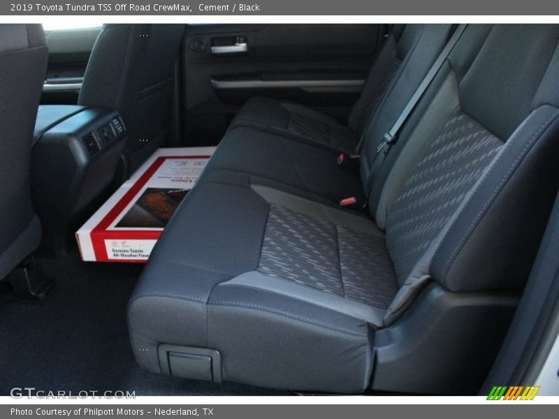 Rear Seat of 2019 Tundra TSS Off Road CrewMax