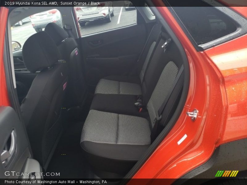 Sunset Orange / Black 2019 Hyundai Kona SEL AWD