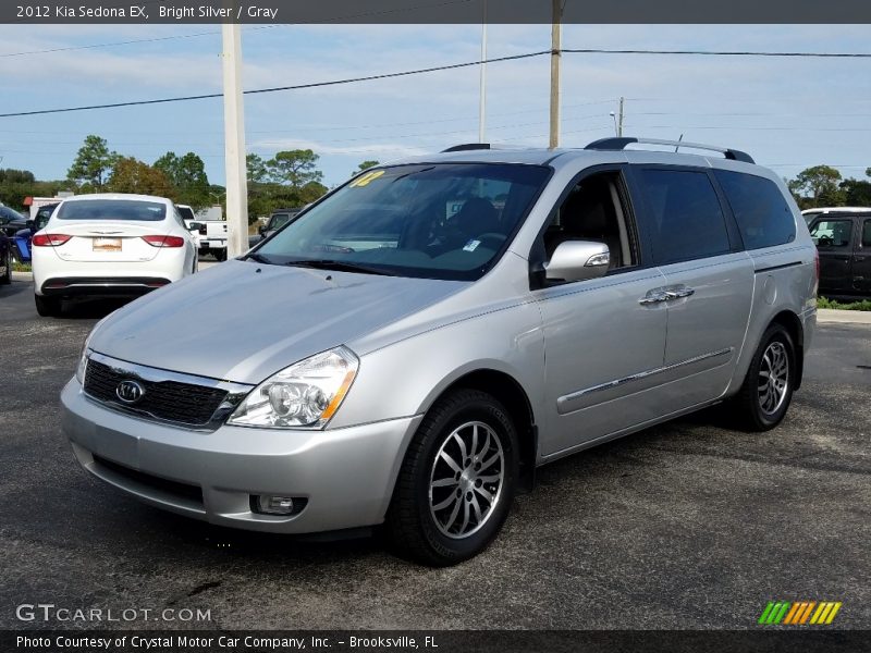 Bright Silver / Gray 2012 Kia Sedona EX