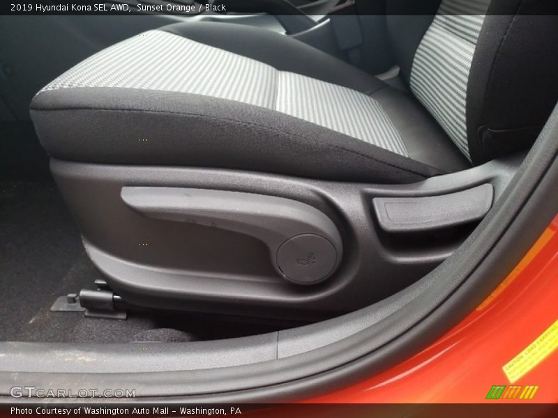 Sunset Orange / Black 2019 Hyundai Kona SEL AWD