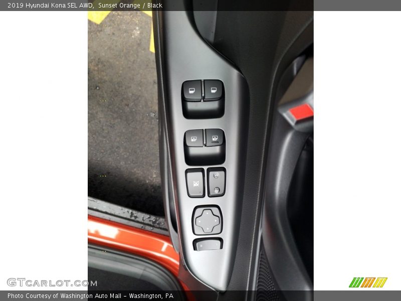 Sunset Orange / Black 2019 Hyundai Kona SEL AWD