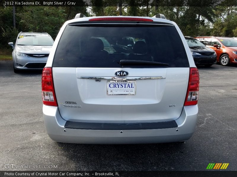 Bright Silver / Gray 2012 Kia Sedona EX