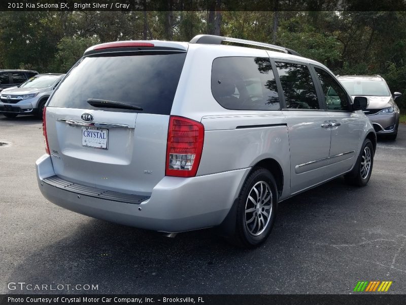 Bright Silver / Gray 2012 Kia Sedona EX