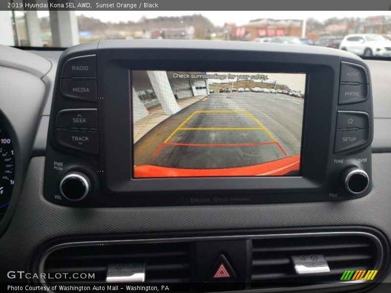 Sunset Orange / Black 2019 Hyundai Kona SEL AWD