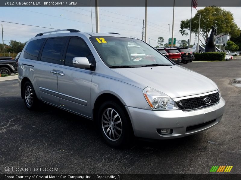 Bright Silver / Gray 2012 Kia Sedona EX