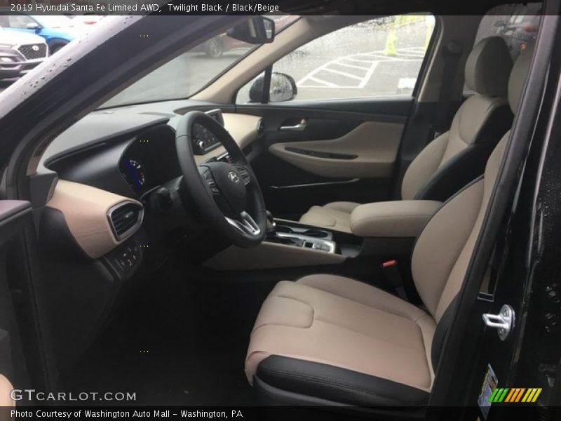  2019 Santa Fe Limited AWD Black/Beige Interior