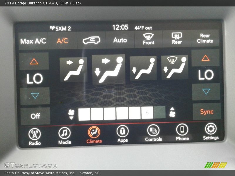 Billet / Black 2019 Dodge Durango GT AWD