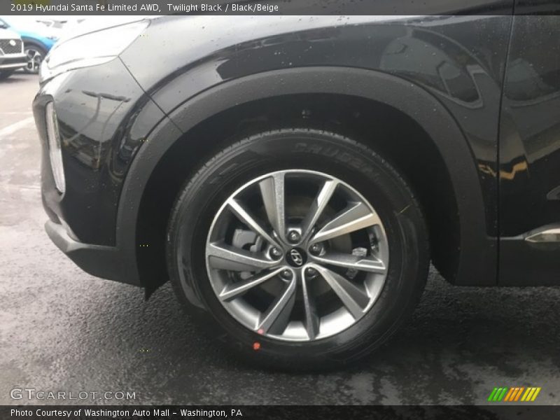 Twilight Black / Black/Beige 2019 Hyundai Santa Fe Limited AWD