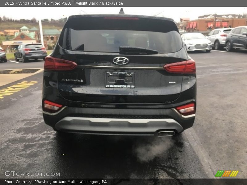 Twilight Black / Black/Beige 2019 Hyundai Santa Fe Limited AWD