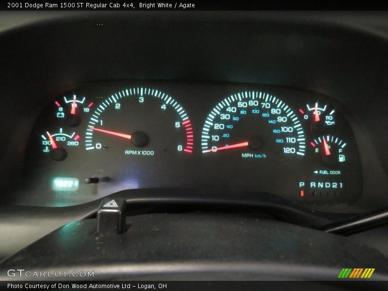 Bright White / Agate 2001 Dodge Ram 1500 ST Regular Cab 4x4