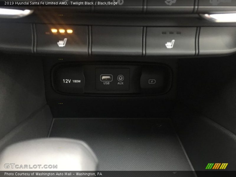 Twilight Black / Black/Beige 2019 Hyundai Santa Fe Limited AWD