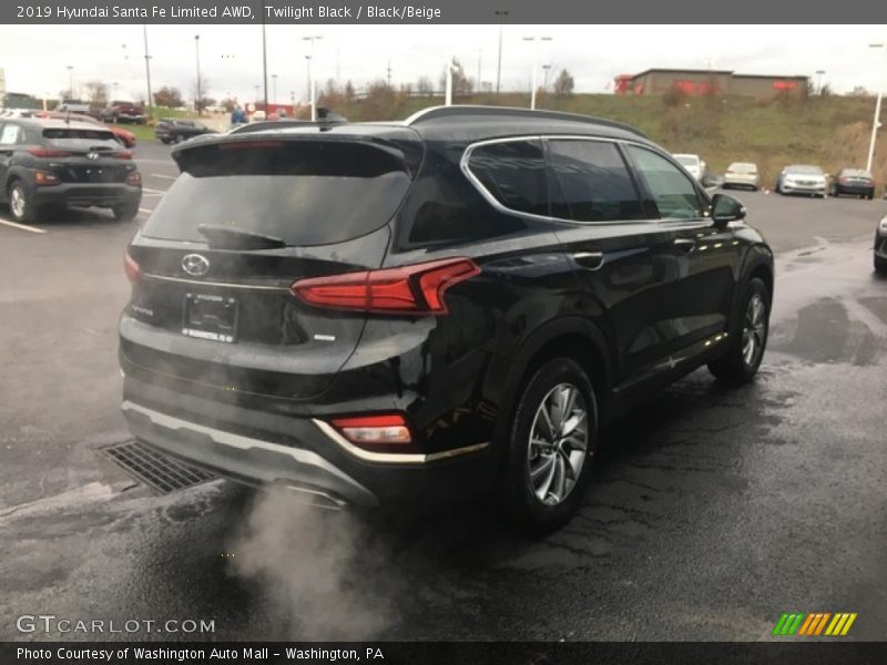 Twilight Black / Black/Beige 2019 Hyundai Santa Fe Limited AWD