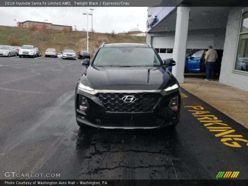 Twilight Black / Espresso/Gray 2019 Hyundai Santa Fe Limited AWD