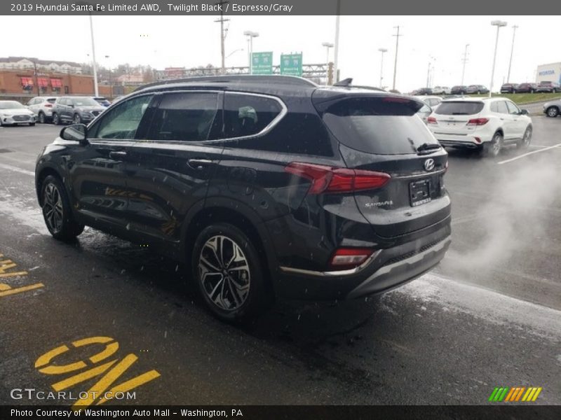 Twilight Black / Espresso/Gray 2019 Hyundai Santa Fe Limited AWD