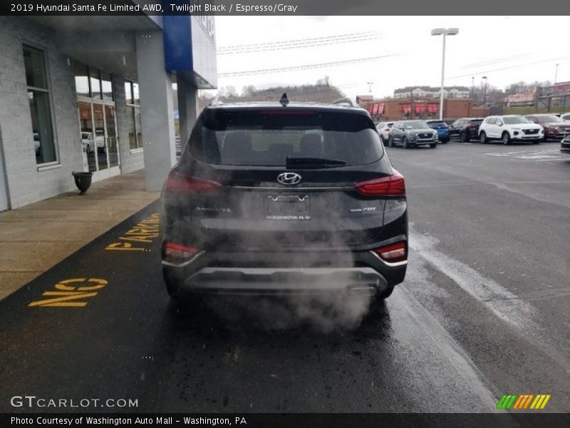 Twilight Black / Espresso/Gray 2019 Hyundai Santa Fe Limited AWD