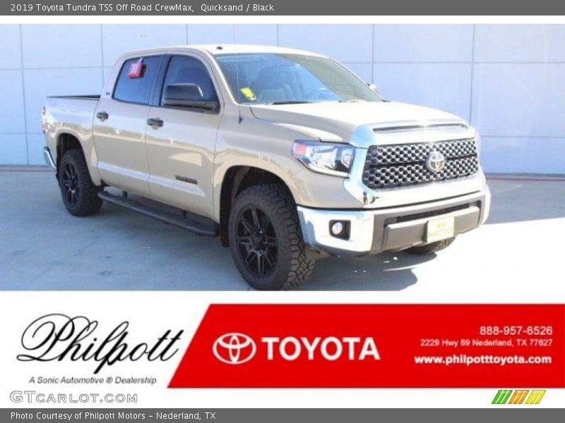 Quicksand / Black 2019 Toyota Tundra TSS Off Road CrewMax