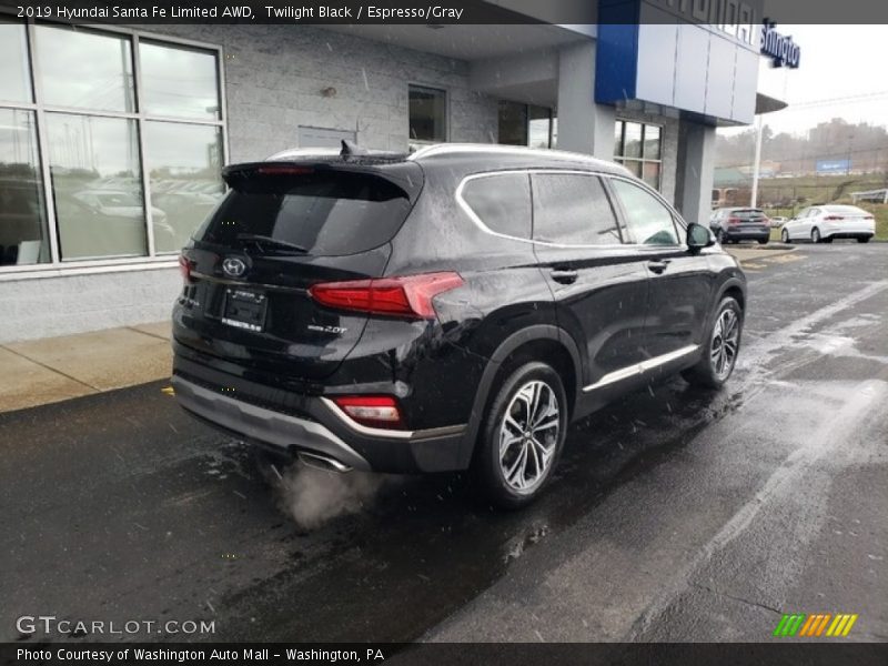 Twilight Black / Espresso/Gray 2019 Hyundai Santa Fe Limited AWD