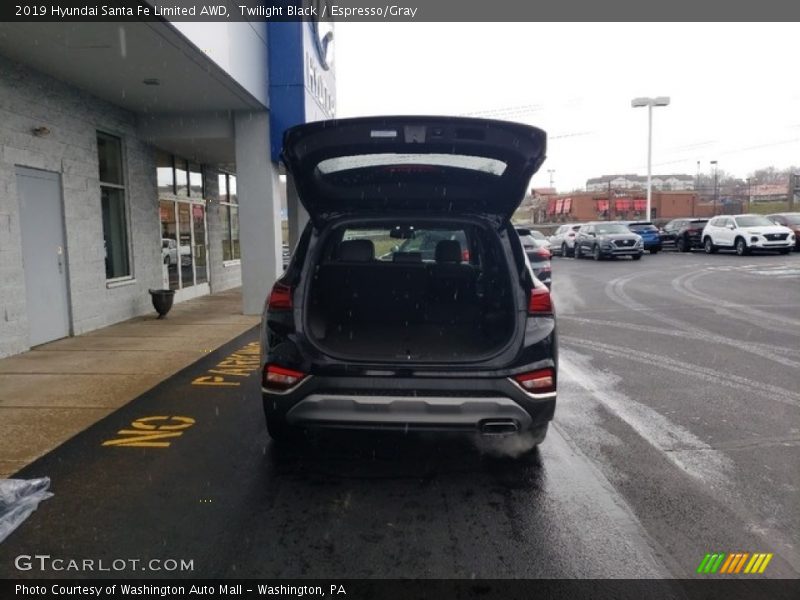 Twilight Black / Espresso/Gray 2019 Hyundai Santa Fe Limited AWD