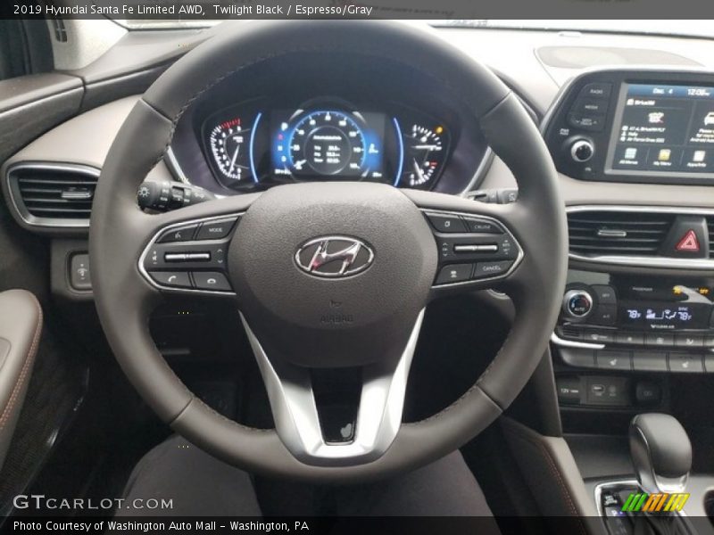 Twilight Black / Espresso/Gray 2019 Hyundai Santa Fe Limited AWD