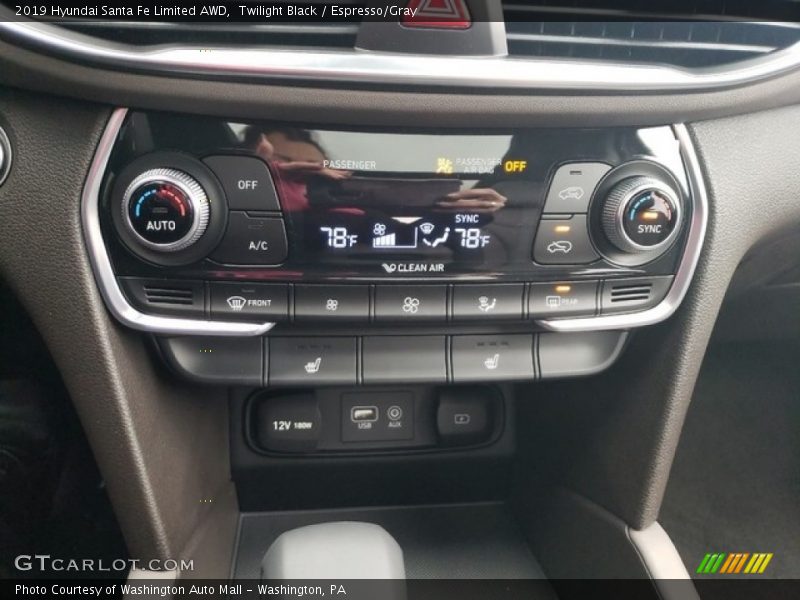 Twilight Black / Espresso/Gray 2019 Hyundai Santa Fe Limited AWD