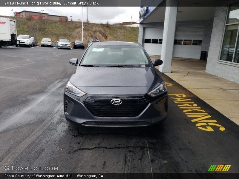 Summit Gray / Black 2019 Hyundai Ioniq Hybrid Blue