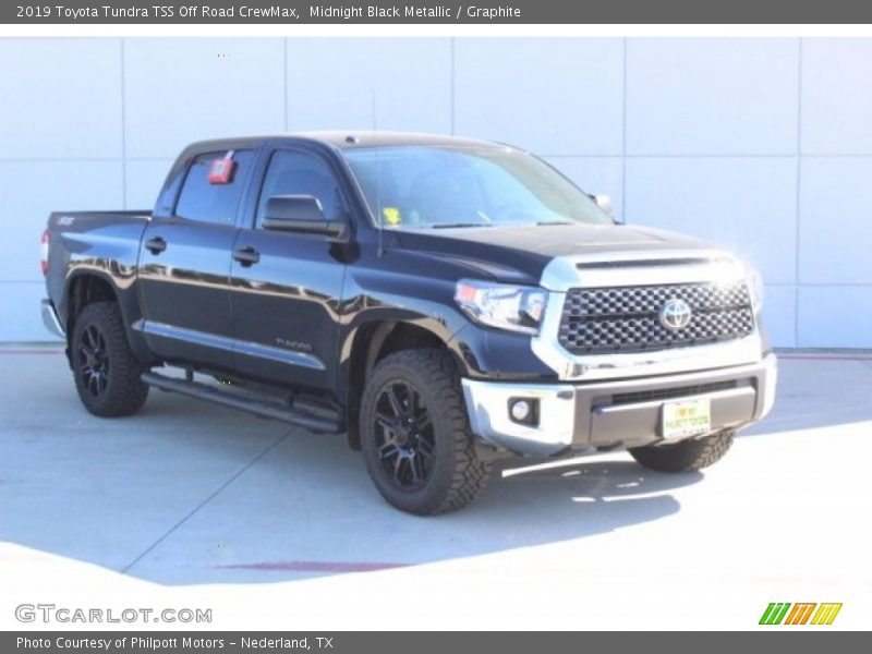 Midnight Black Metallic / Graphite 2019 Toyota Tundra TSS Off Road CrewMax
