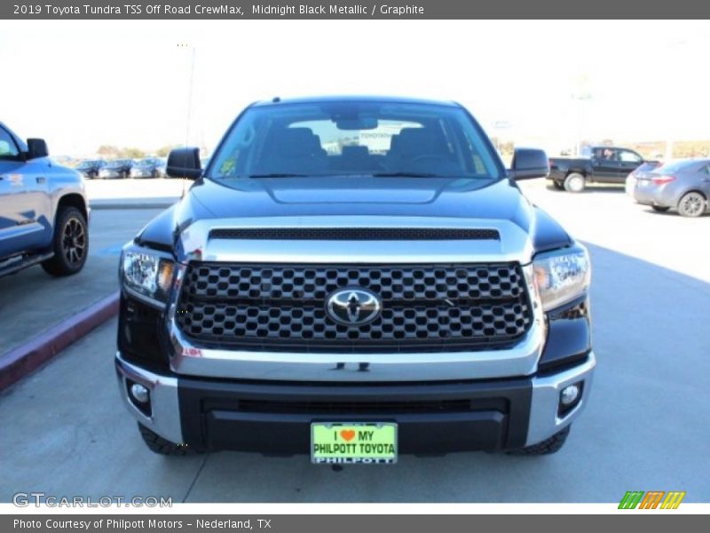 Midnight Black Metallic / Graphite 2019 Toyota Tundra TSS Off Road CrewMax