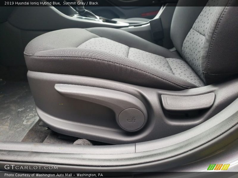 Front Seat of 2019 Ioniq Hybrid Blue