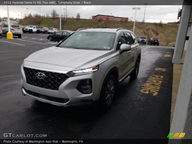 Symphony Silver / Black 2019 Hyundai Santa Fe SEL Plus AWD