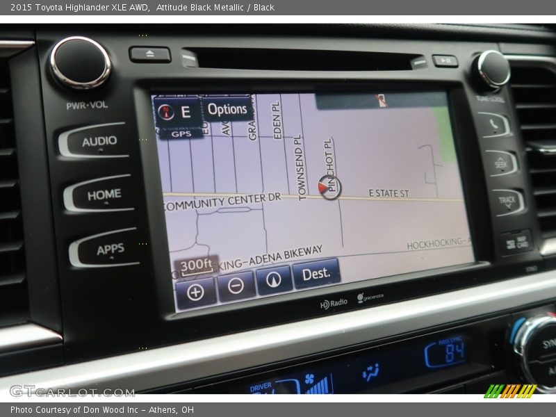 Attitude Black Metallic / Black 2015 Toyota Highlander XLE AWD