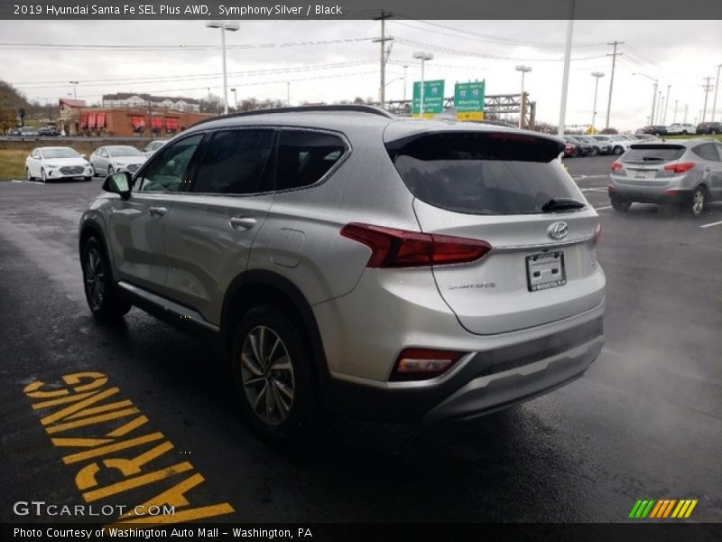 Symphony Silver / Black 2019 Hyundai Santa Fe SEL Plus AWD