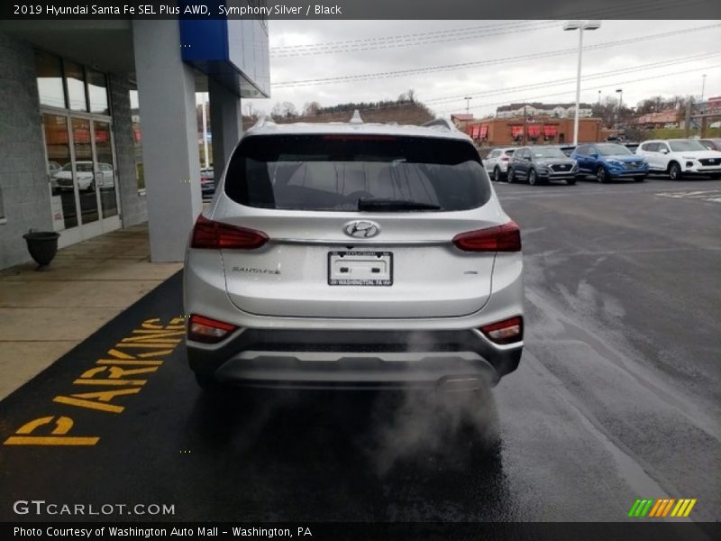 Symphony Silver / Black 2019 Hyundai Santa Fe SEL Plus AWD