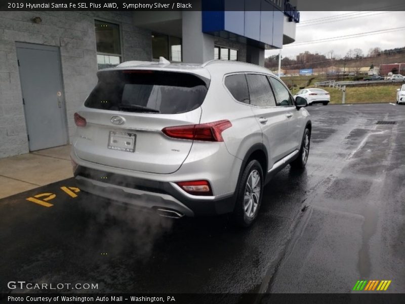 Symphony Silver / Black 2019 Hyundai Santa Fe SEL Plus AWD