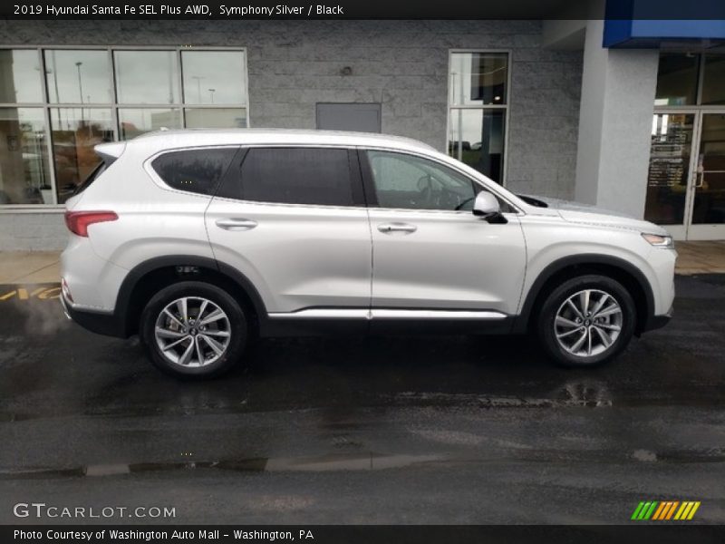 Symphony Silver / Black 2019 Hyundai Santa Fe SEL Plus AWD