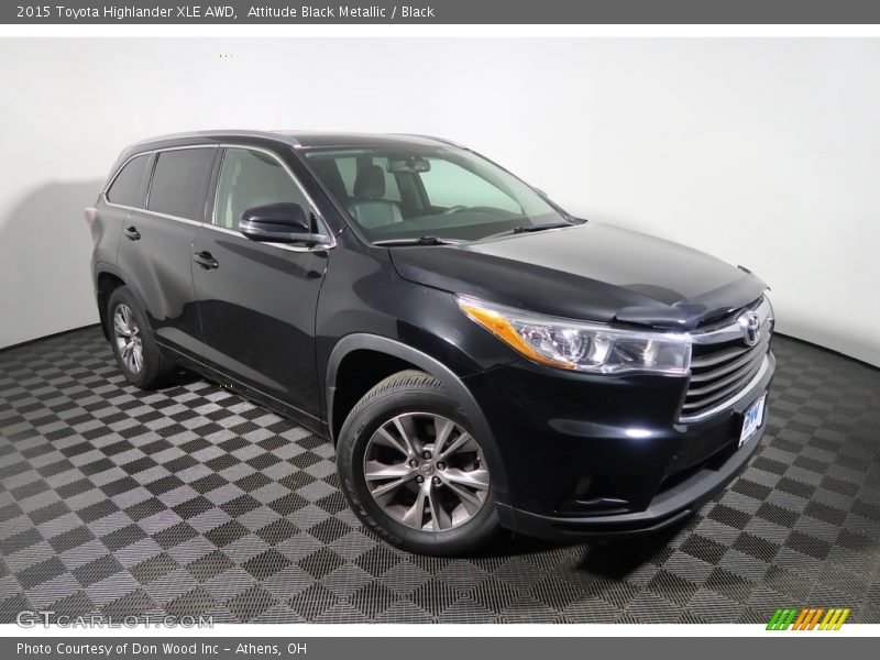 Attitude Black Metallic / Black 2015 Toyota Highlander XLE AWD