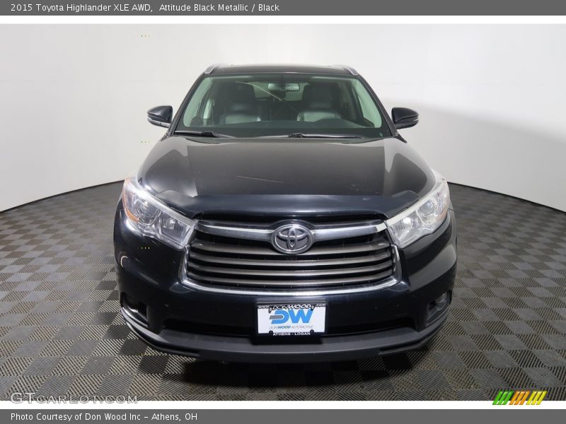 Attitude Black Metallic / Black 2015 Toyota Highlander XLE AWD