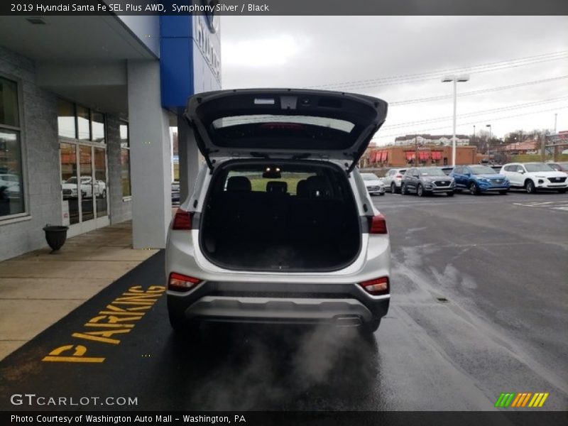 Symphony Silver / Black 2019 Hyundai Santa Fe SEL Plus AWD