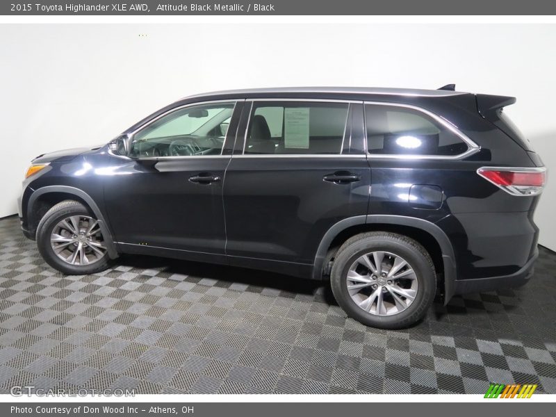Attitude Black Metallic / Black 2015 Toyota Highlander XLE AWD
