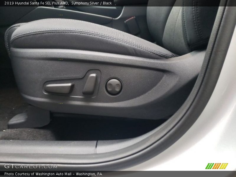 Symphony Silver / Black 2019 Hyundai Santa Fe SEL Plus AWD