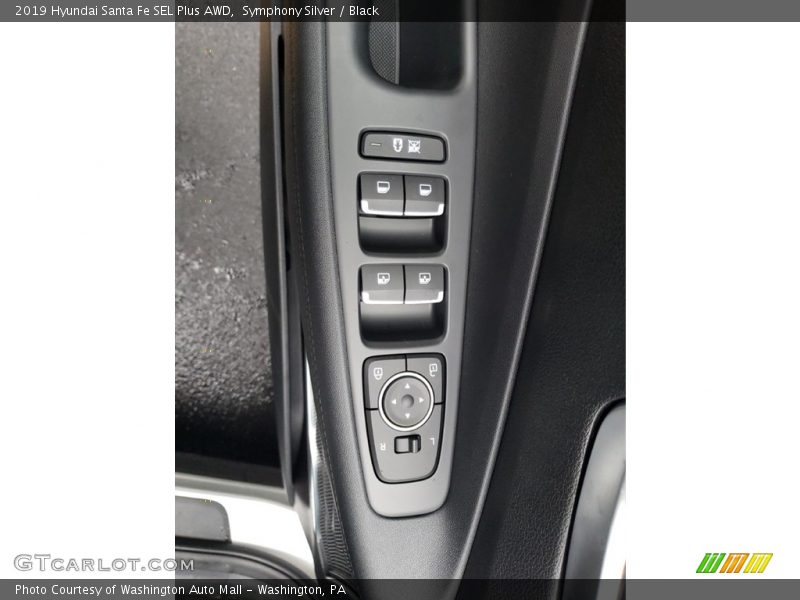 Symphony Silver / Black 2019 Hyundai Santa Fe SEL Plus AWD