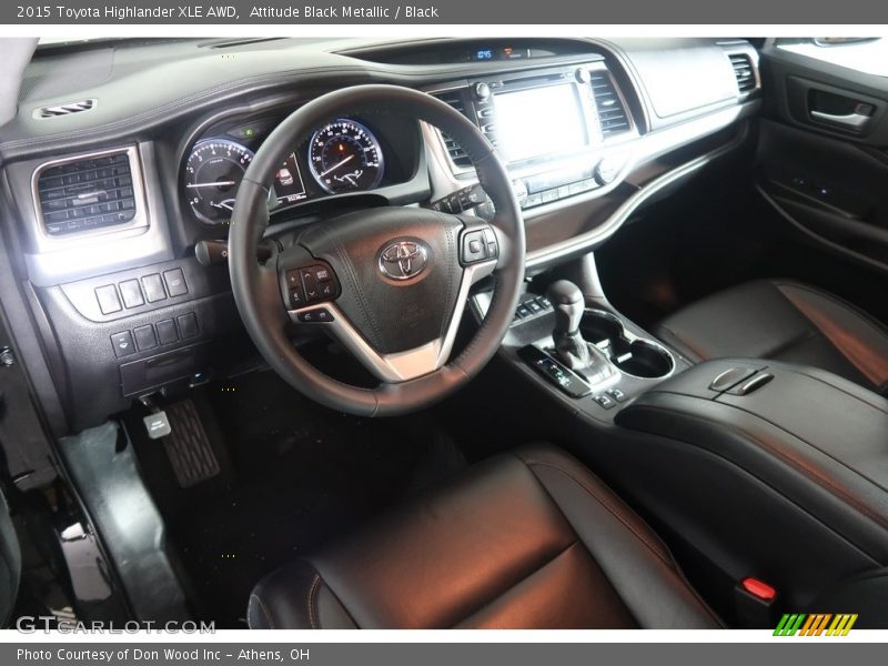 Attitude Black Metallic / Black 2015 Toyota Highlander XLE AWD