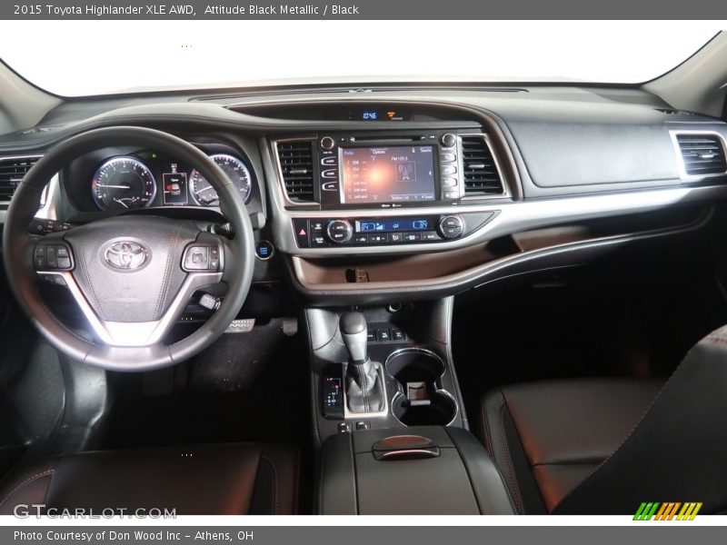 Attitude Black Metallic / Black 2015 Toyota Highlander XLE AWD