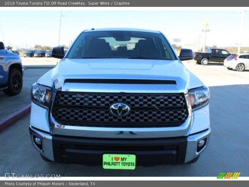 Super White / Graphite 2019 Toyota Tundra TSS Off Road CrewMax