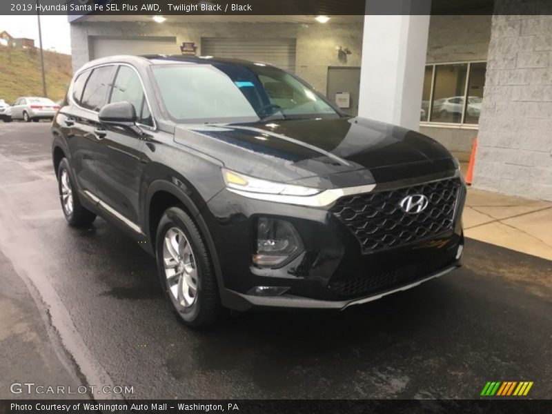 Twilight Black / Black 2019 Hyundai Santa Fe SEL Plus AWD