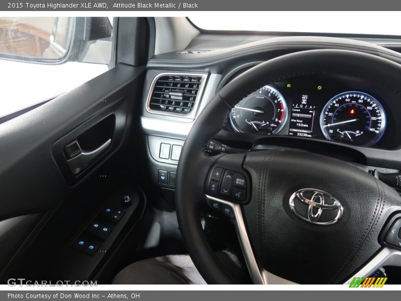 Attitude Black Metallic / Black 2015 Toyota Highlander XLE AWD